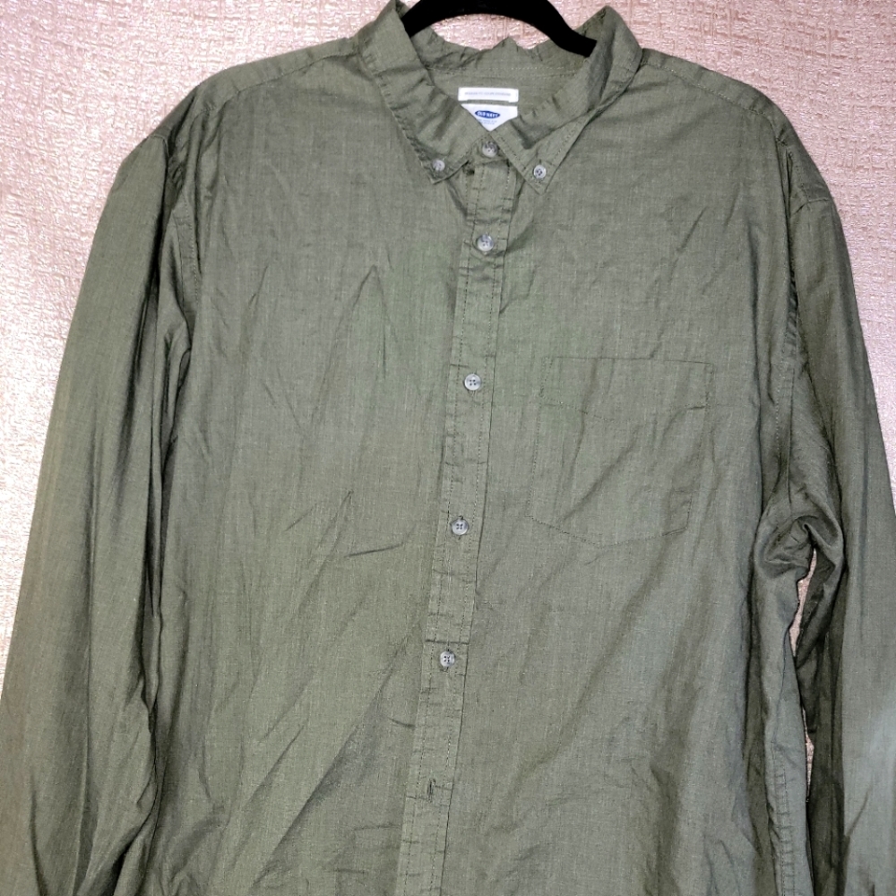 Olive Green Dress Shirt